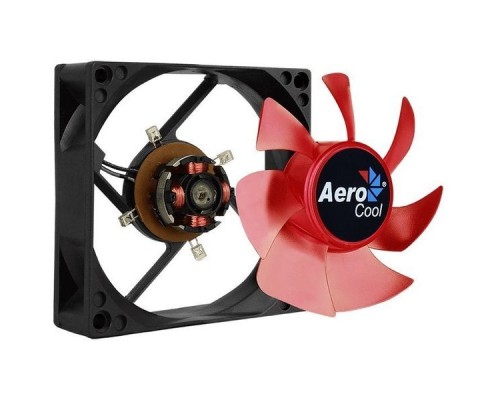 Вентилятор Aerocool Motion 8 Red-3P 80x80mm 3-pin 25dB 90gr LED Ret