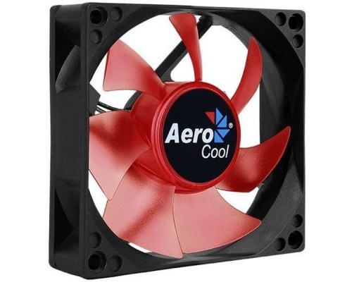 Вентилятор Aerocool Motion 8 Red-3P 80x80mm 3-pin 25dB 90gr LED Ret