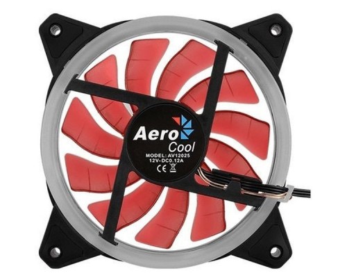 Вентилятор Aerocool Rev Red 120x120mm 3-pin 15dB 153gr LED Ret