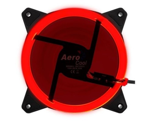 Вентилятор Aerocool Rev Red 120x120mm 3-pin 15dB 153gr LED Ret