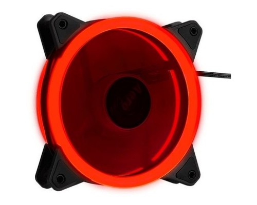 Вентилятор Aerocool Rev Red 120x120mm 3-pin 15dB 153gr LED Ret