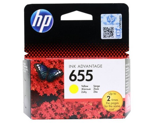 Картридж HP 655 Yellow Ink Cartridge