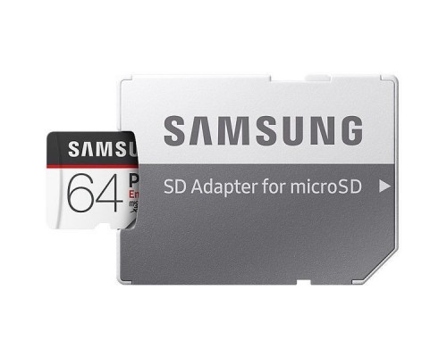 Карта памяти MicroSDXC 64Gb Samsung PRO Endurance MB-MJ64GA/RU class10 UHS-I U1 + Adapter R100 W30