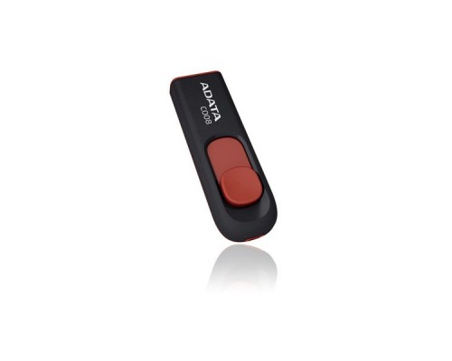 Флэш-накопитель USB2 8GB BLACK/RED AC008-8G-RKD A-DATA