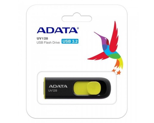 Флэш-диск USB 3.0  16Gb A-Data UV128 AUV128-16G-RBY Yellow