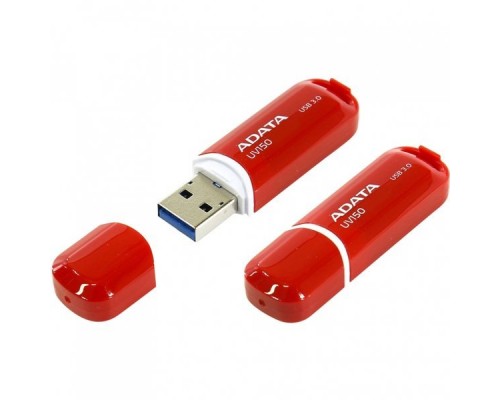 Флэш-диск USB 3.0  64Gb A-Data UV150 AUV150-64G-RRD Red