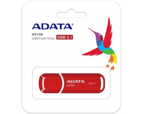 Флэш-диск USB 3.0  64Gb A-Data UV150 AUV150-64G-RRD Red