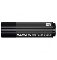 Накопитель USB Drive 64GB ADATA S102Pro USB  AS102P-64G-RGY USB 3.2 Gen 1, Titanium, Aluminum Metal Case, RTL (797204)                                                                                                                                    