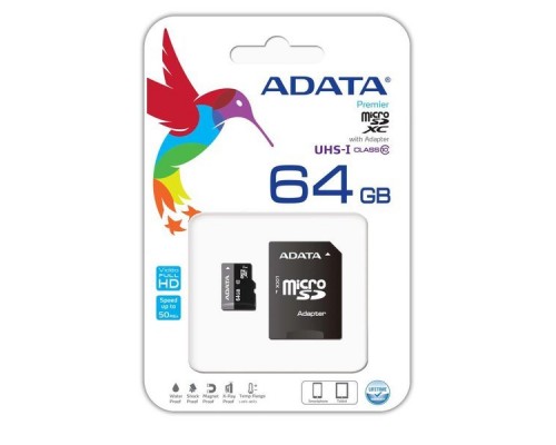 Карта памяти 64GB ADATA AUSDX64GUICL10-RA1
