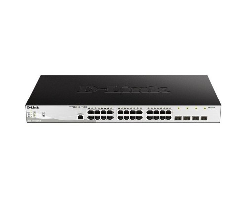 Коммутатор D-Link DGS-1210-28P/ME/B1A 24G 4SFP 24PoE 193W управляемый