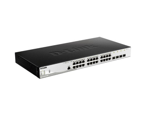 Коммутатор D-Link DGS-1210-28P/ME/B1A 24G 4SFP 24PoE 193W управляемый