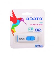Флэш-диск USB 2.0  32Gb A-Data C008 AC008-32G-RWE White&Blue                                                                                                                                                                                              