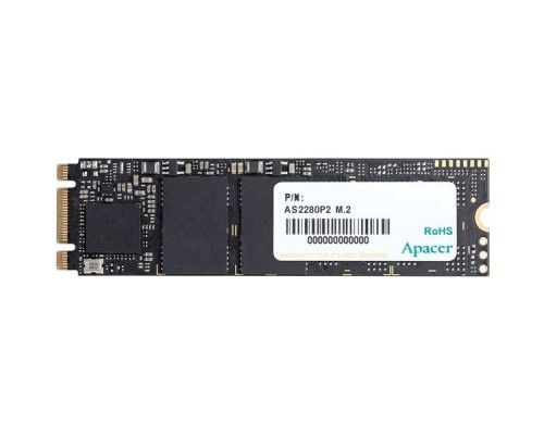 Жесткий диск SSD M.2 2280 240GB Apacer AS2280P2 Client SSD AP240GAS2280P2-1 PCIe Gen3x2 with NVMe, 1580/880, IOPS 85K, MTBF 1.5M, 3D TLC, 120TBW, RTL (916105)