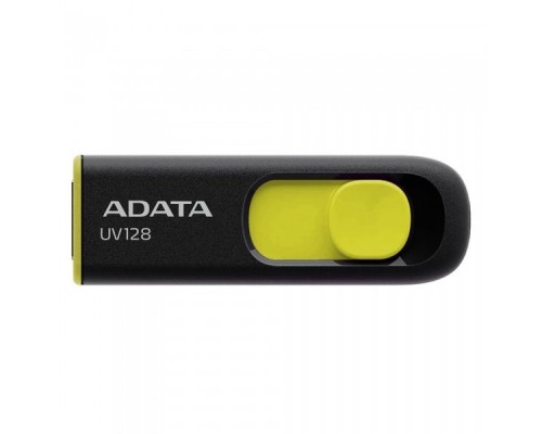 Флэш-диск USB 3.0  64Gb A-Data UV128 AUV128-64G-RBY Black/Yellow