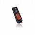 Флэш-диск USB 2.0  64Gb A-Data C008 AC008-64G-RKD Black&Red