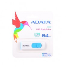 Флэш-диск USB 2.0  64Gb A-Data C008 AC008-64G-RWE White&Blue                                                                                                                                                                                              