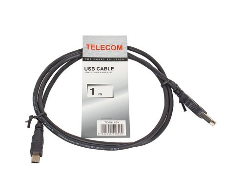 Кабель USB 2.0 A--mini-B 5P 1.0м Telecom TC6911BK-1.0M
