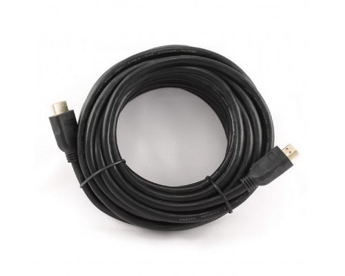 Кабель HDMI Cablexpert CC-HDMI4-10M, 10м, v2.0, 19M/19M, черный, позол.разъемы, экран, пакет
