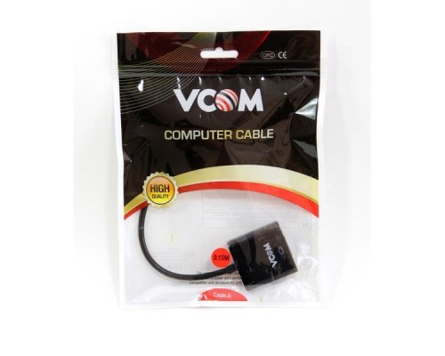 Кабель-переходник DVI(M) --- VGA(F)  VCOM CG491