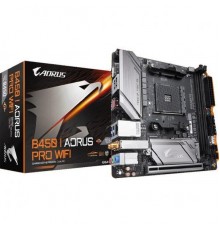 Материнская плата GigaByte B450 I AORUS PRO WIFI SAM4 AMD B450 PCI-E 2xHDMI+DP GbLAN SATA Mini-ITX 2DDR4                                                                                                                                                  