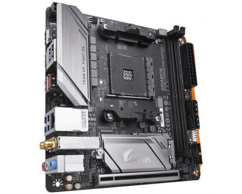 Материнская плата GigaByte B450 I AORUS PRO WIFI SAM4 AMD B450 PCI-E 2xHDMI+DP GbLAN SATA Mini-ITX 2DDR4