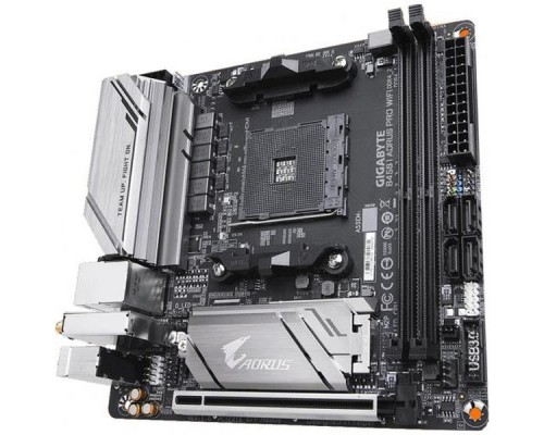 Материнская плата GigaByte B450 I AORUS PRO WIFI SAM4 AMD B450 PCI-E 2xHDMI+DP GbLAN SATA Mini-ITX 2DDR4