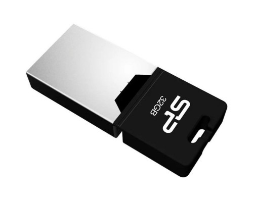 Флэш-диск USB 2.0 32Gb Silicon Power Mobile X20 SP032GBUF2X20V1K Black