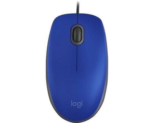 Мышь Logitech M110 Silent синий оптическая (1000dpi) USB (2but)