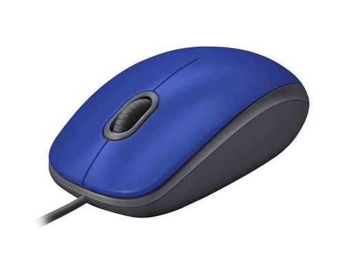 Мышь Logitech M110 Silent синий оптическая (1000dpi) USB (2but)