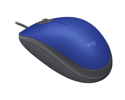 Мышь Logitech M110 Silent синий оптическая (1000dpi) USB (2but)