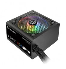 Блок питания Thermaltake ATX 500W Smart RGB 500 80+ (24+4+4pin) APFC 120mm fan color LED 5xSATA RTL                                                                                                                                                       