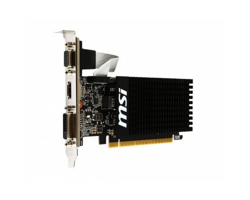 Видеокарта MSI PCI-E GT 710 1GD3H LP nVidia GeForce GT 710 1024Mb 64bit DDR3 954/1600 DVIx1/HDMIx1/CRTx1/HDCP Ret low profile