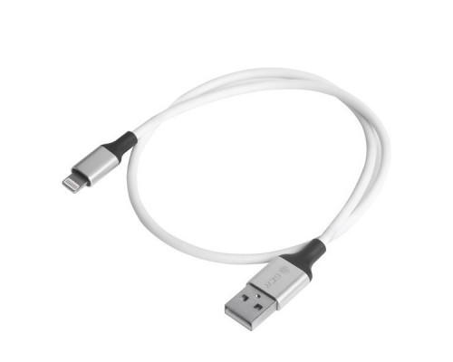 Кабель Greenconnect  1.5m Apple USB 2.0, AM/Lightning 8pin MFI для Iphone 5/6/7/8/X - поддержка всех IOS, белый, AL корпус серебро, зеленый ПВХ Greenconnect  1.5m Apple USB 2.0, AM/Lightning 8pin MFI для Iphone 5/6/7/8/X - поддержка всех IOS, бе