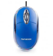 Мышь Мышь Гарнизон GM-100B, USB, чип- Х, синий, 1000 DPI, 2кн.+колесо-кнопка                                                                                                                                                                              