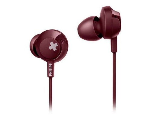 Наушники вкладыши Philips SHE4305RD 1.2м красный проводные (в ушной раковине)