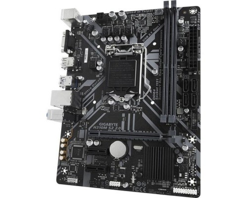 Материнская плата H310M S2 2.0, Socket 1151, Intel®H310, 2xDDR4-2666, D-SUB, 1xPCI-Ex16, 2xPCI-Ex1, 4xSATA3, 8 Ch Audio, GLan, (4+2)xUSB2.0, (2+2)xUSB3.1, 2xPS/2, mATX, RTL,