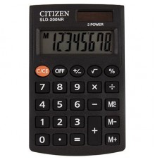Калькулятор карманный Citizen SLD-200NR черный 8-разр.                                                                                                                                                                                                    