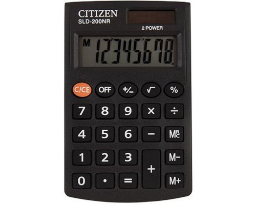 Калькулятор карманный Citizen SLD-200NR черный 8-разр.