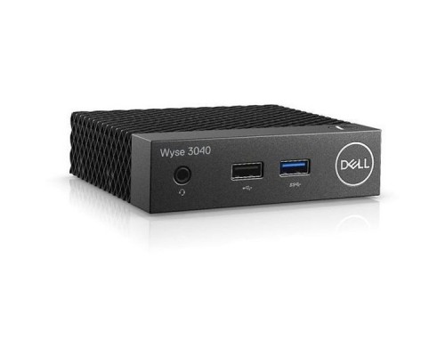 Тонкий Клиент Dell Wyse Thin 3040 (1.44)/2Gb/SSD8Gb/HDG400/ThinOs/GbitEth/15W/мышь/черный