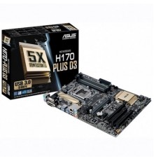 Материнская плата ASUS H170 PLUS D3 S1151 H170 2xPCI-E Dsub+DVI+HDMI GbLAN SATA RAID ATX 4DDR3 (RTL)                                                                                                                                                      