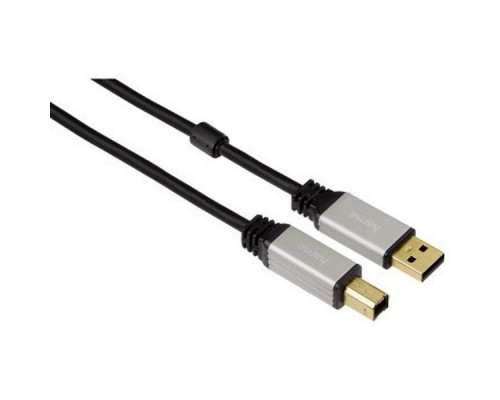 Кабель Hama H-53742 00053742 USB A(m) USB B(m) 1.8м феррит.кольца