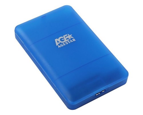 Внешний корпус для HDD/SSD AgeStar 3UBCP3 SATA пластик белый 2.5