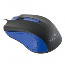 Мышь Oklick 225M черный/синий оптическая (1200dpi) USB (2but)                                                                                                                                                                                             