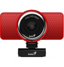 Веб-Камера Genius ECam 8000, red, Full-HD 1080p swiveling, tripod-ready design, USB, built-in microphone, rotation 360 degree, tilt 90 degree                                                                                                             