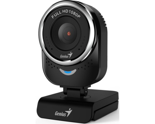 Веб-Камера Genius QCam 6000, black, Full-HD 1080p, universal clip, 360 degree swivel, USB, built-in microphone, rotation 360 degree, tilt 90 degree