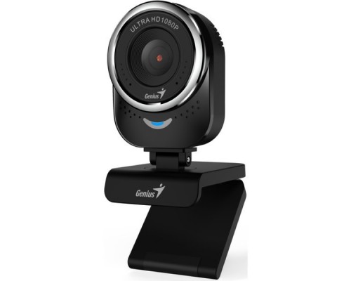 Веб-Камера Genius QCam 6000, black, Full-HD 1080p, universal clip, 360 degree swivel, USB, built-in microphone, rotation 360 degree, tilt 90 degree