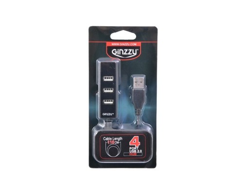 Разветвитель USB 2.0 Ginzzu GR-474UB