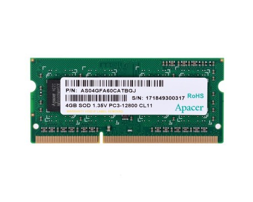 Модуль памяти SODIMM DDR3 4GB Apacer DV.04G2K.KAM