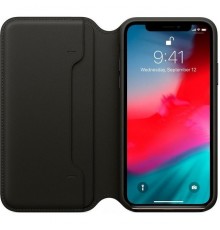 iPhone XS Leather Folio - Black                                                                                                                                                                                                                           