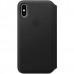 iPhone XS Leather Folio - Black